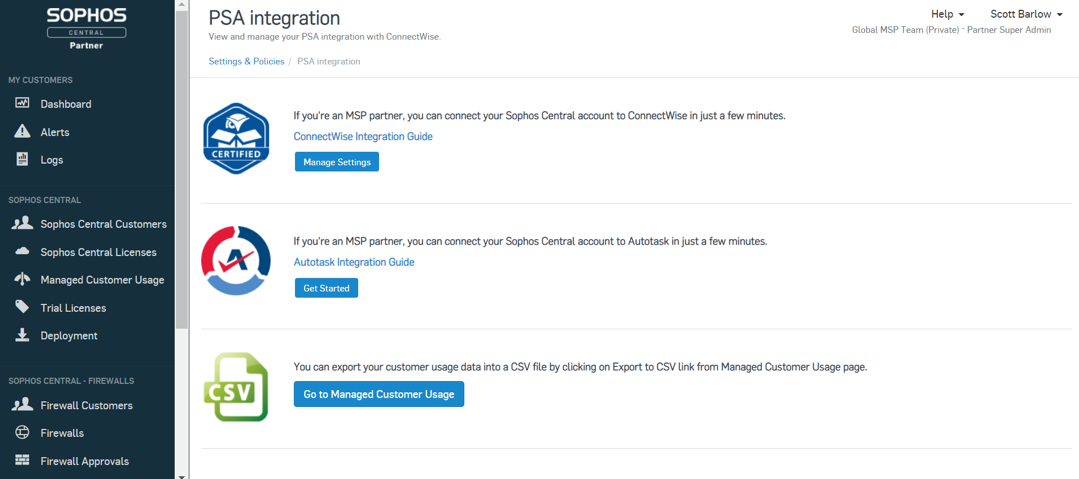 PSA Integration - Get Started